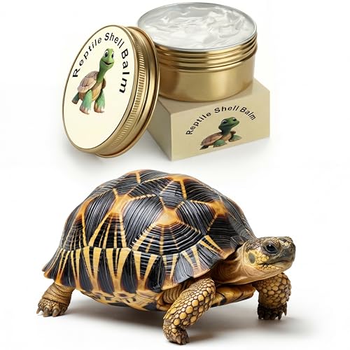 ropto 2.7 Oz Tortoise Shell Balm Ointment for Sulcata Russian & Hermann Shell Conditioner Cream for Dry Dull Scutes Reptile Wax Treatment for Turtle Lotion