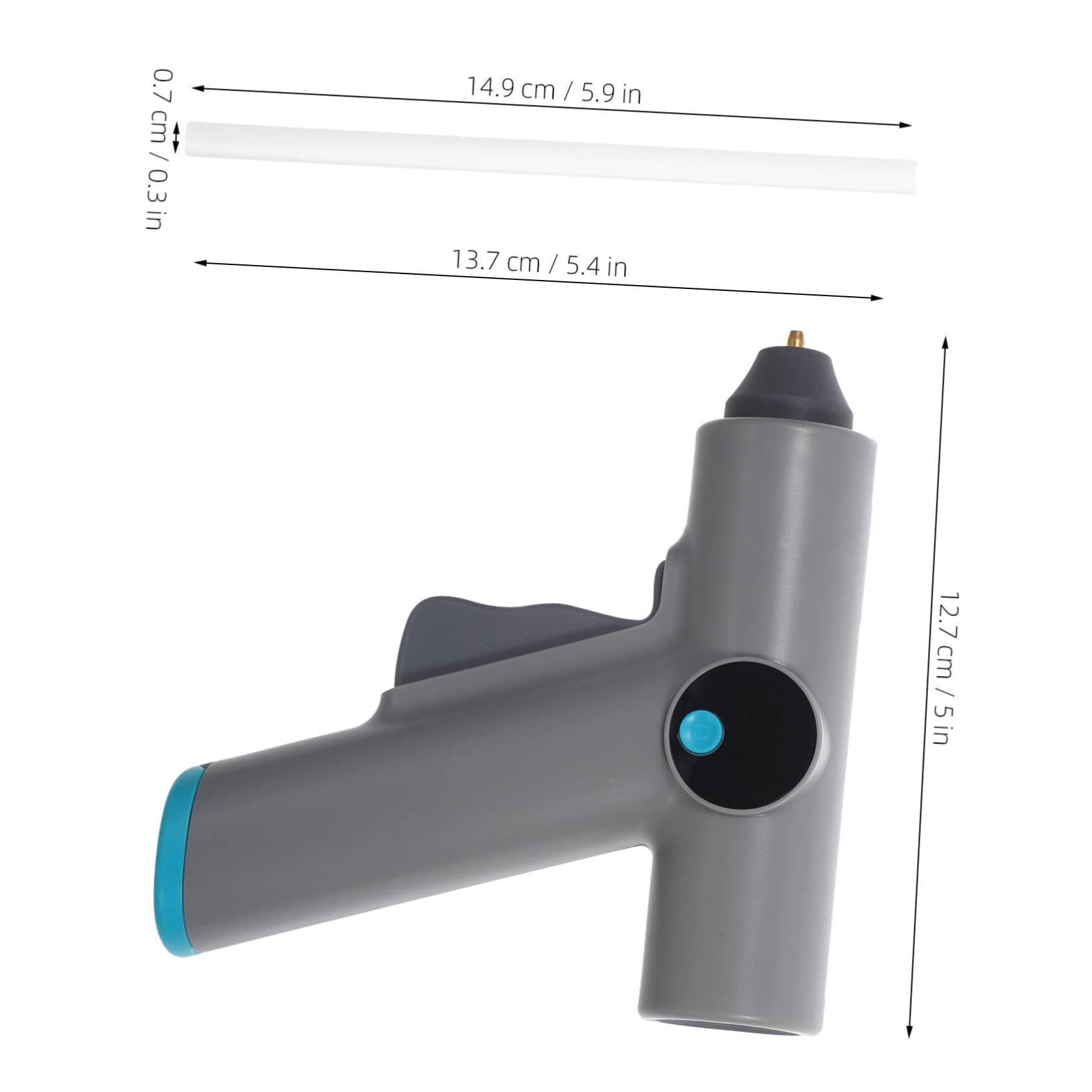 STOBAZA Pistolet à Colle Chaude Électrique Rechargeable avec Affichage de Température Bâtons de Colle Thermofusible pour Bricolage Loisirs Créatifs et Réparations