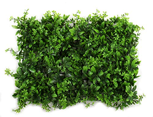 DARO DEKO Kunst-Pflanzen Gras-Matte XXL 40cm x 60cm kleine Blätter