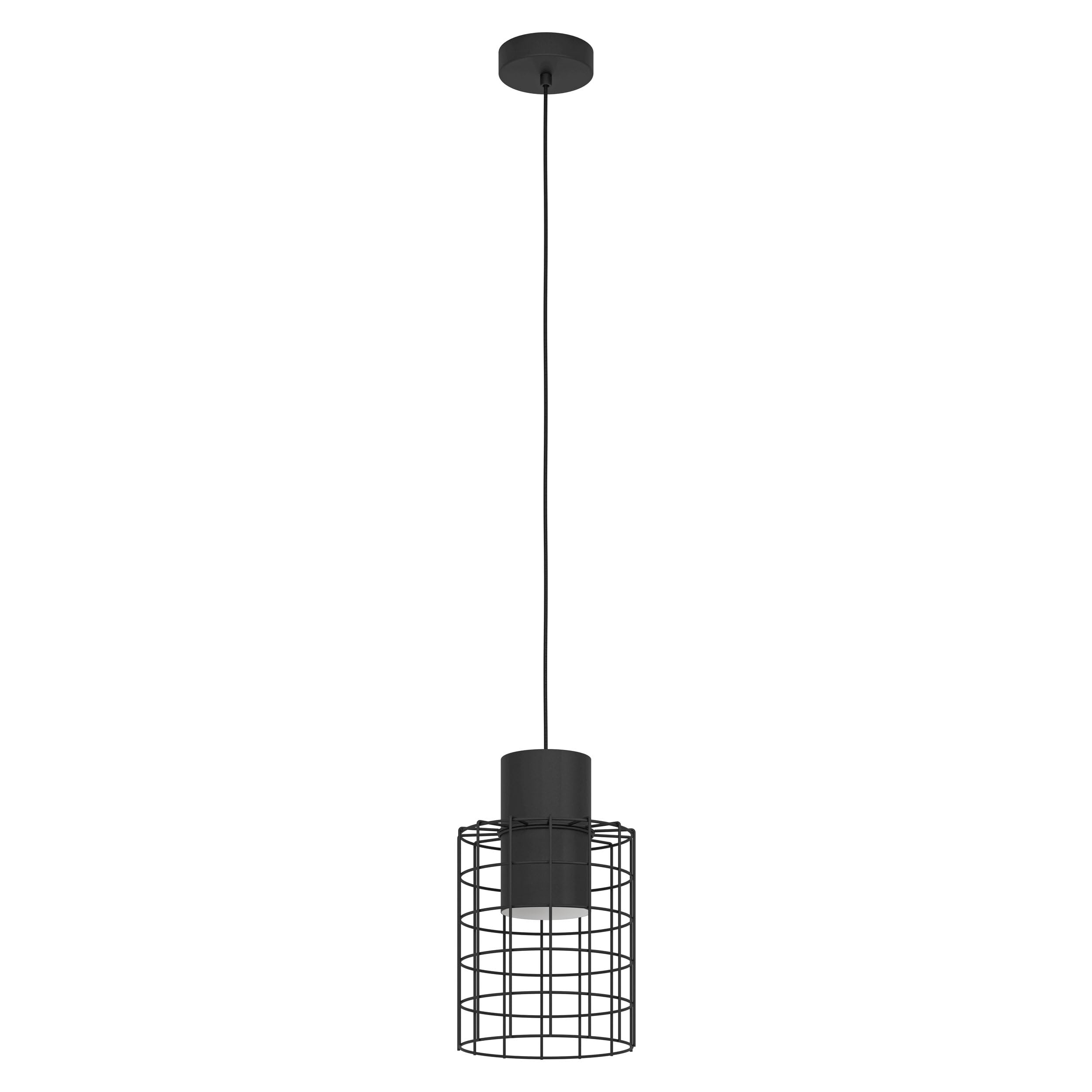 Eglo Unisex Black Milligan Metal 1 Light Fitting In