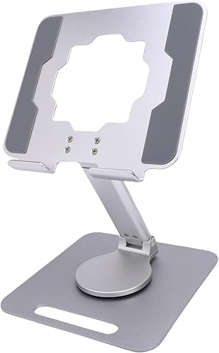 Miniatura 8 de Tyenaza Aluminum Alloy Tablet Stand Rotating Foldable Adjustable Desktop Phone Tablet Holder Hollow Out Heat Dissipation for Live Streaming Drawing