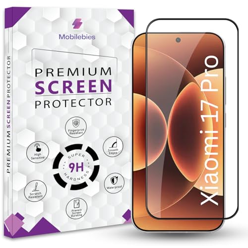 Image of Premium Tempered Glass Screen Protector Guard For Xiaomi 17 Pro 5G (6.3 Inch, Pack of 1) | Edge to Edge Coverage With Easy to installation kit