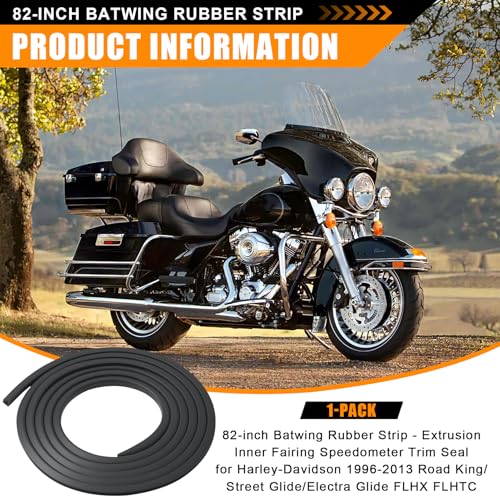 Image of 82-inch Batwing Inner Fairing Seal Strip Fits for 1996-2013 for Harley | 82 inch; fits Harley-Davidson Street Glide Electra Glide 1996-2013 Street Glide, Electra Glide FLHX FLHTC; blocks wind dust water