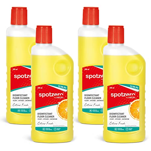 Image of Spotzero by Milton Disinfectant Floor Cleaner, Set of 4, 500 ml Each