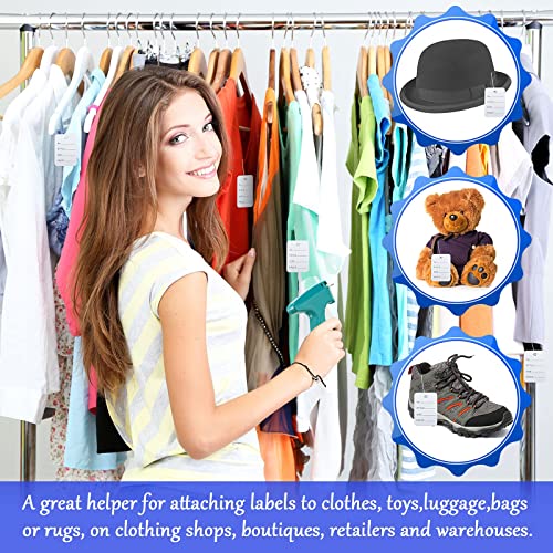 1121 Pieces Clothing Tagging Gun Retail Price Tag Gun Attacher Gun With Label Standard Barbs Metal Needles Clothing Tag For Clothes Store Warehouse Consignment Garage Yard (Basic Colors) #TOP2