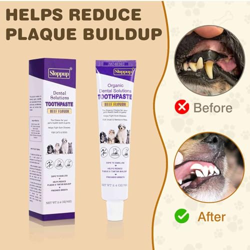 Toothpaste | Teeth Cleaning and Fresh Breath Dental Care for Maltese Shih Tzu and Other Hybrid Dogs | Soothes Inflamed Gums | Safe for Puppies | Vet Formulated 1 Pack (2.4 OZ) Toothpaste | Teeth Cleaning and Fresh Breath Dental Care for Maltese Shih Tzu and Other Hybrid Dogs | Soothes Inflamed Gums | Safe for Puppies | Vet Formulated 1 Pack (2.4 OZ)