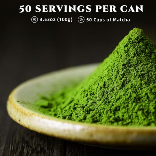 YMORD Ceremonial Grade Matcha Powder - Organic Matcha Green Tea Power - Premium Matcha Latte Powder - 100% Pure Matcha Ceremonial Grade - First Harvest - USDA Organic - Sugar Free - 100g / 3.53oz YMORD Ceremonial Grade Matcha Powder - Organic Matcha Green Tea Power - Premium Matcha Latte Powder - 100% Pure Matcha Ceremonial Grade - First Harvest - USDA Organic - Sugar Free - 100g / 3.53oz