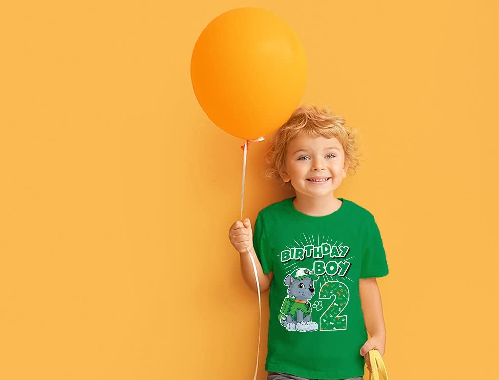 Paw Patrol Rocky 2nd Birthday Tee - Toddler & Kids Shirt for Party Fun and Adventures