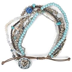Beaded Love Turquoise Blue