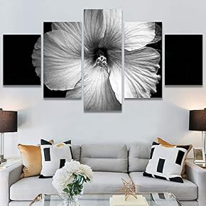 SIGNWIN 5 Panel Canvas Wall Art Botanical Chic...