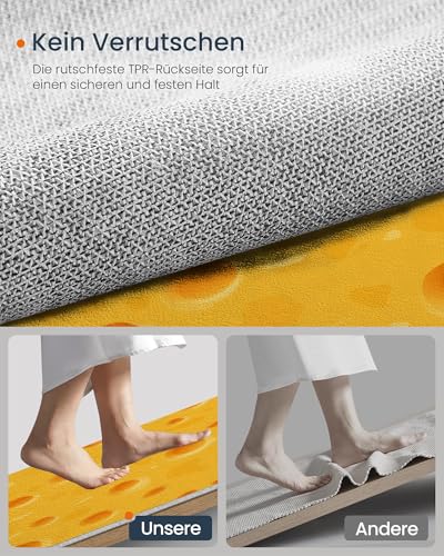 Tapis de Sol Décoratif Fromage Vintage Lavable de l'Eau 60x90 cm - 5