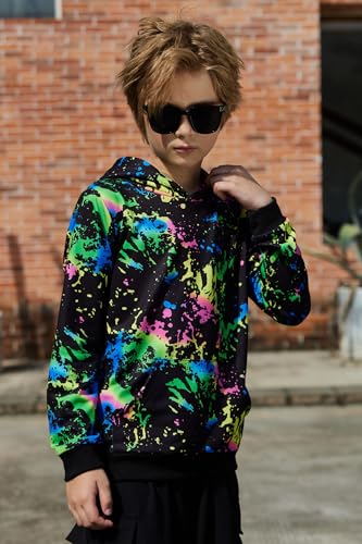 Image of Arshiner Unisex Kids Soft Pullover Hooded Sweatshirt with Pocket Basic Hoodies Sportswear Age 4-13 Years