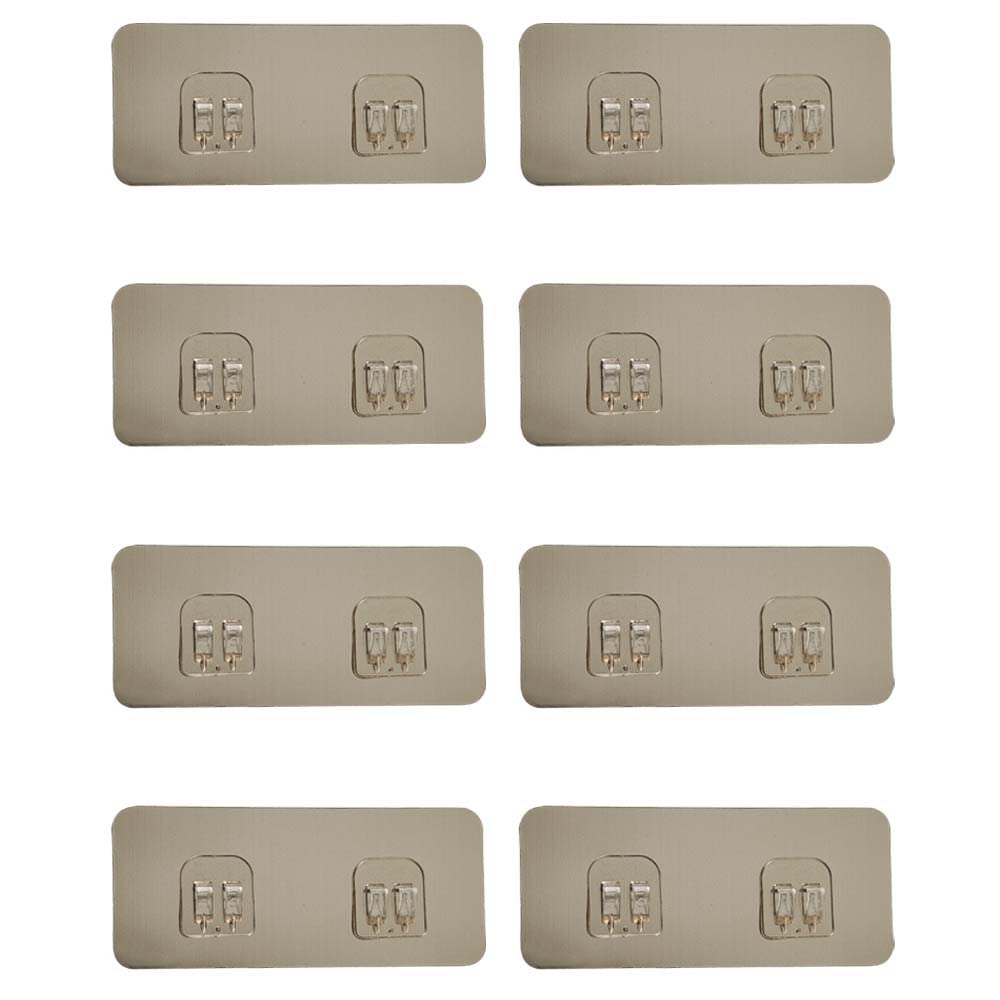 VOLO® Magic Adhesive Sticker for Bathroom Self Corner Shelves Pack of 8 Pcs (Size- 6x13.6 cm)
