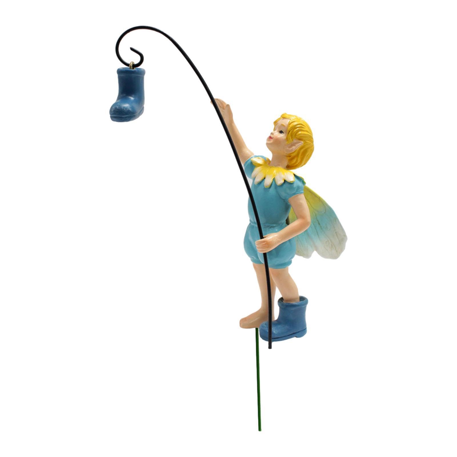 Quxvuis Decorative Landscape Decor Mini Fairy Figurine Lovely Accent For Diy Yard Decor Captivating Atmosphere Miniature Fairy Figurine Garden Accessory