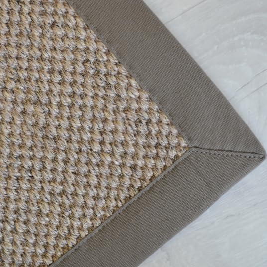 Decoweb Tapis sisal - Kidara orge - Ganse Taupe - 80 x 150 cm