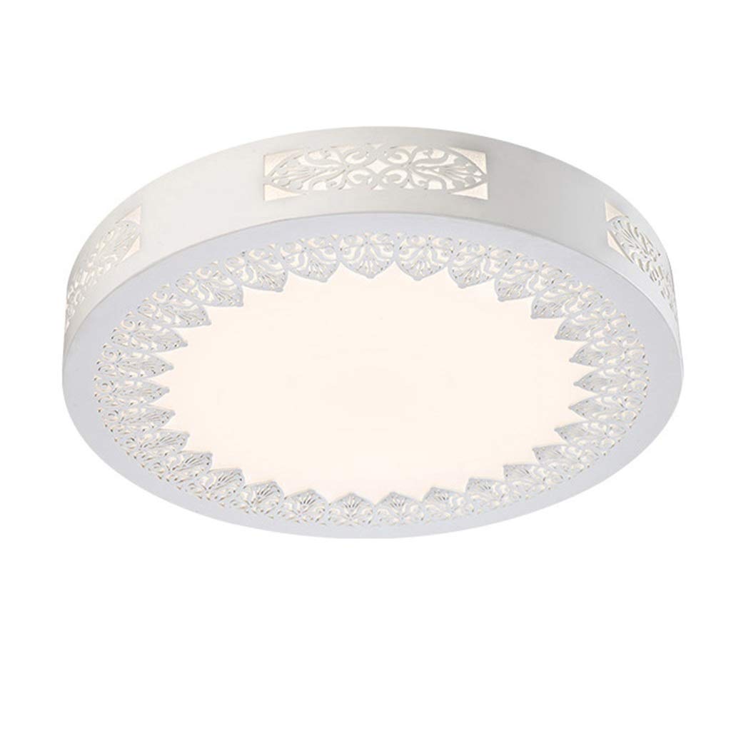HynJGih Led Ceiling Lamp Simple Master Bedroom Lamp Warm Room Romantic Round Garden Wood Creative Study Lamp(B,55CM)