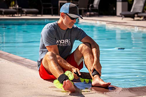 AquaLogix New All Purpose Hybrid Aquatic Training Fin - Sulfur/Yellow - Includes Online Link to Access Demonstration Video with 30 Sample Exercises - Easy Assembly Required