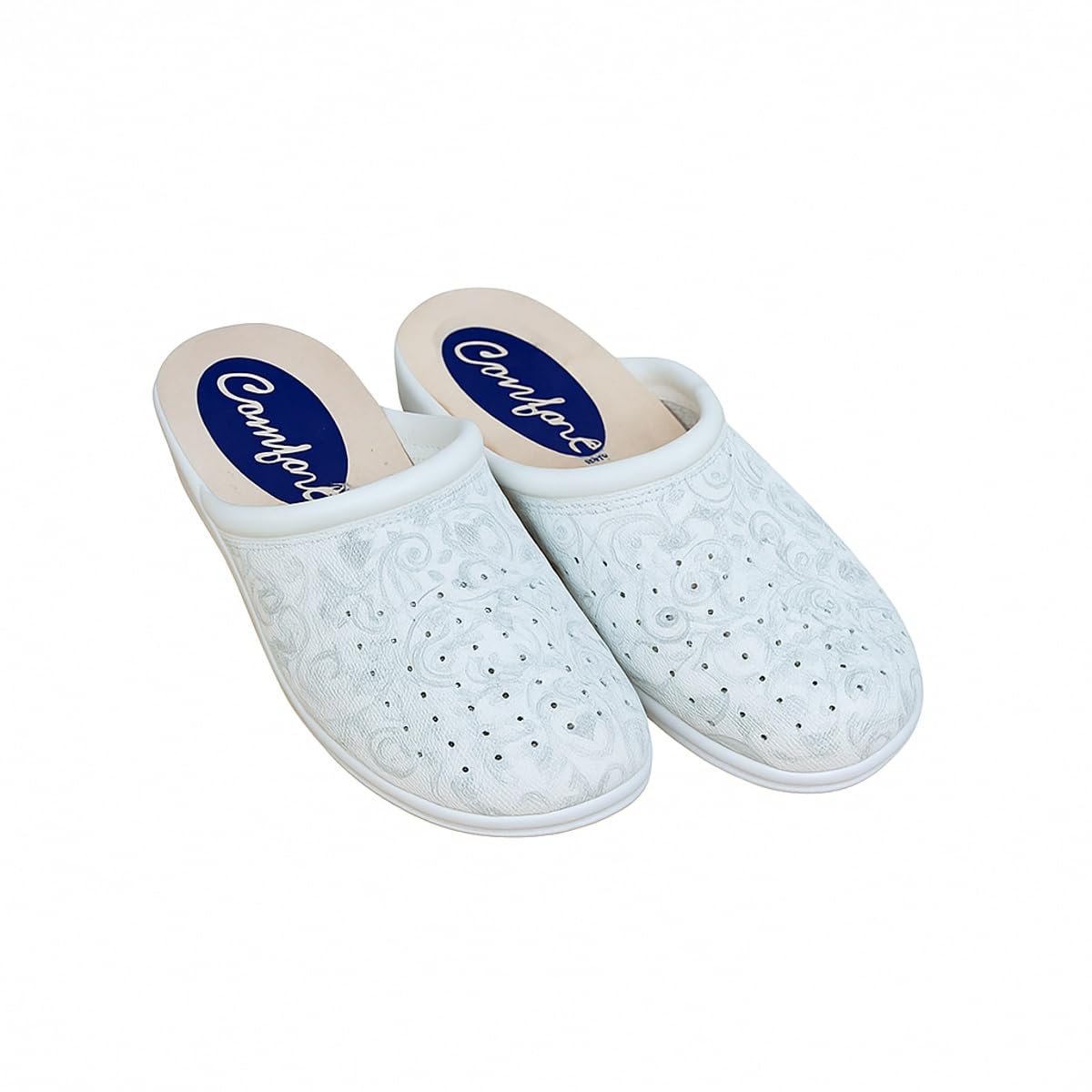 fratelliditalia.org Chaussons sanitaires femme semelle sabot antidérapant en cuir souple différentes couleurs