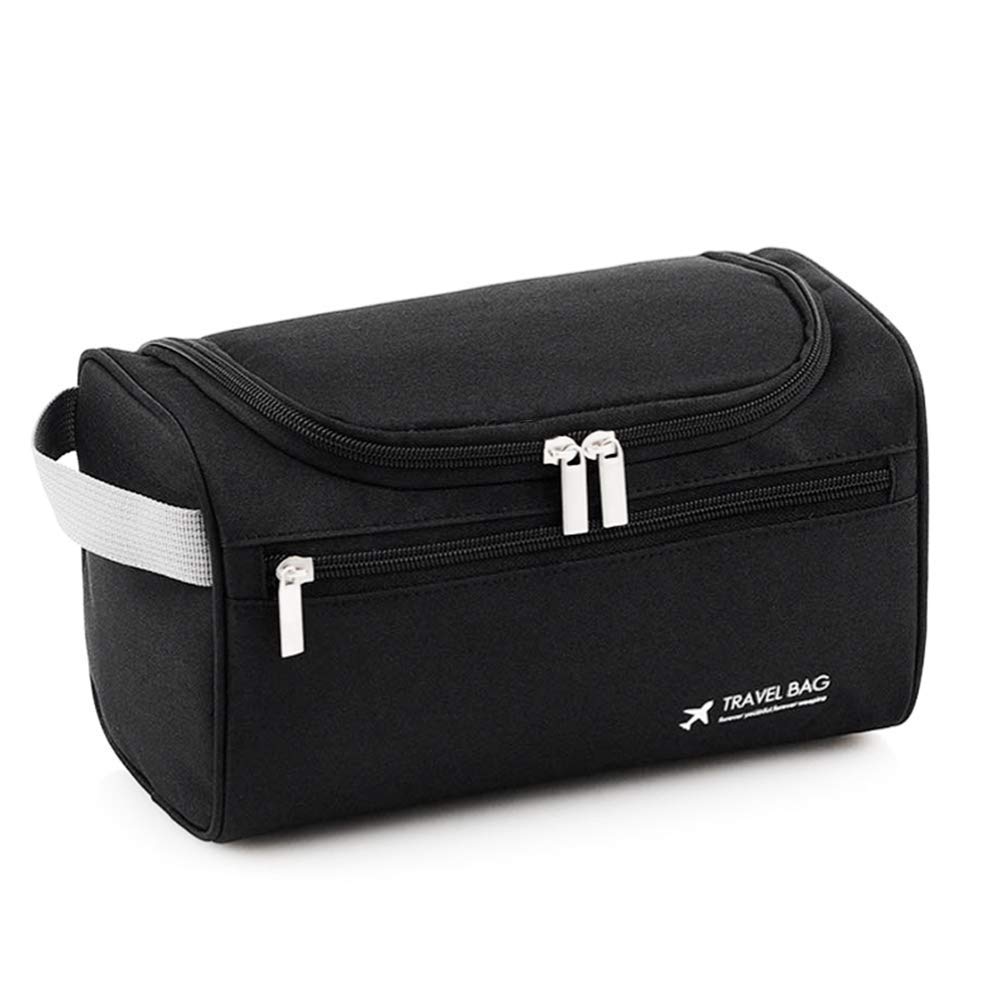 KINZILLA Travel Zipper Toiletry Bag Cosmetic Makeup Organizer Bag Hanging Case Shaving kit Storage Bag Waterproof Pouch