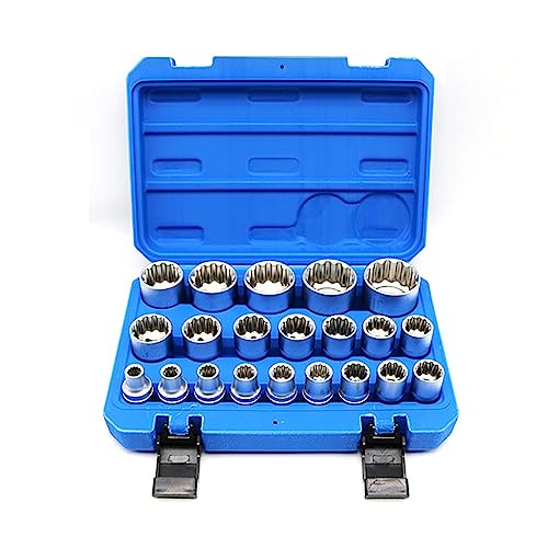iDili Set 21 Piezas Llaves Torx 8-36MM 12 Ángulos