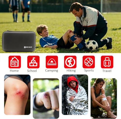 First Aid Kit Mini Small Waterproof Portable Compact Home Car Travel Hiking - image 7