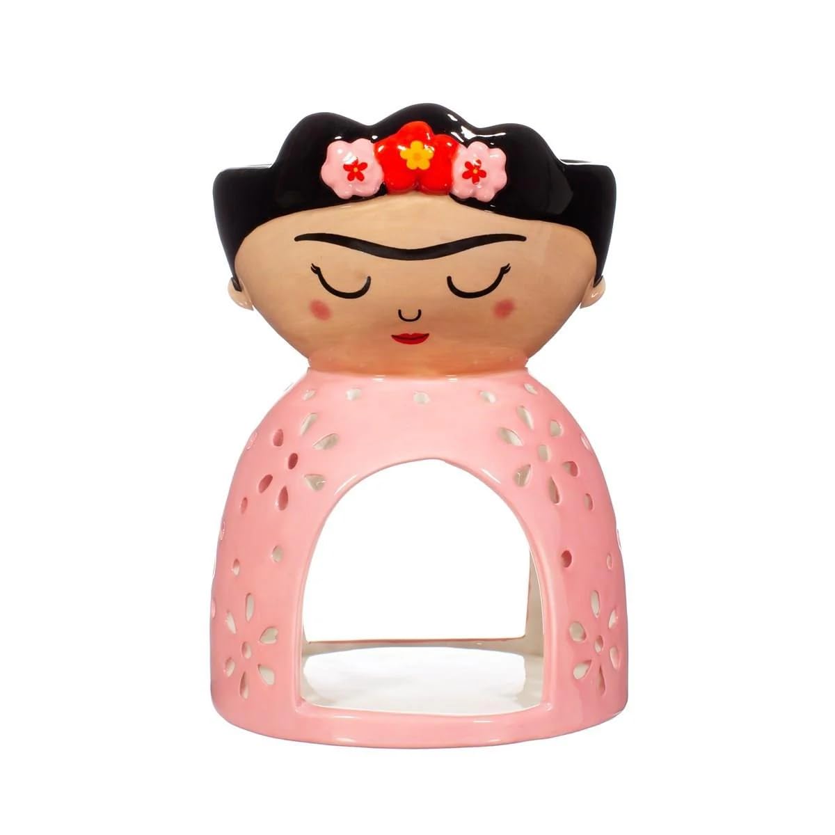 Sass & Belle Frida Kahlo Wax Melt Oil Burner Tealight Ceramic Holder