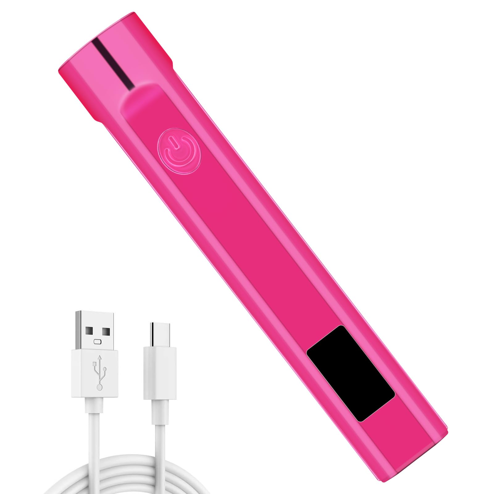 LOPHE Lámpara de Uñas UV de Mano, Secador de Uñas Portátil USB, Recargable Mini Lámpara de Uñas Led UV, Lampara UV LED Uñas Regalo para Salón de Bricolaje en Casa para Mujeres, Colorido Morado