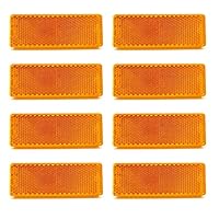 2x Riflettori Plastica 50mm, Autoadesiva, Arancio / Ambra - Foto 10