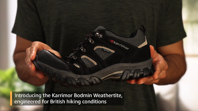 Karrimor Bodmin Low IV Weathertite, Scarpe da Arrampicata Uomo, Nero Sea  Grigio, 41 EU : Amazon.it: Moda