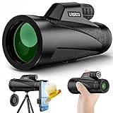 【Hoher Kontrast und Hohe Auflösung】Das BAK4 Prisma und die FMC (Full Multilayer Coating) beschichtete Linse sorgen für eine gute Lichtdurchlässigkeit des Fernglas Monokular, wodurch der Kontrast verbessert wird und Sie eine klarere Sicht erhalten. Die Bildübertragungsrate beträgt 99,5 %, wodurch die Helligkeit des Sichtfelds für ein klareres Bild verbessert wird.