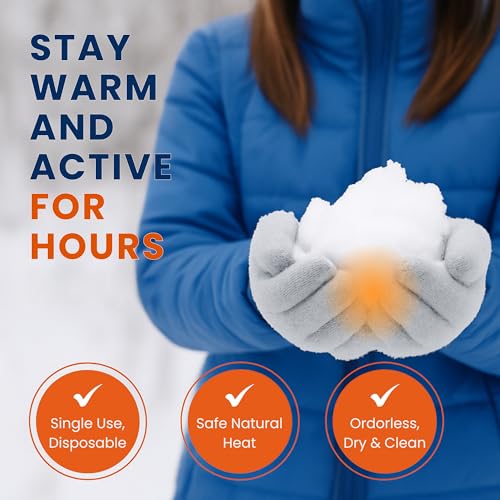 Image of Hand Warmers (Pack of 7) | Natural Heat | 8+ Hours Cosy Heat | Ideal for Adults and Children | Safe for Travel, Camping, Hiking, Holidays | Self Activated