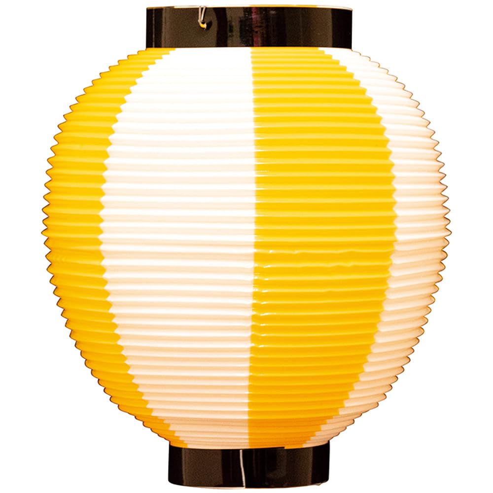 Amazon.co.jp: ポリ提灯 七寸丸 （黄白） ［No.46429］ : ホーム＆キッチン