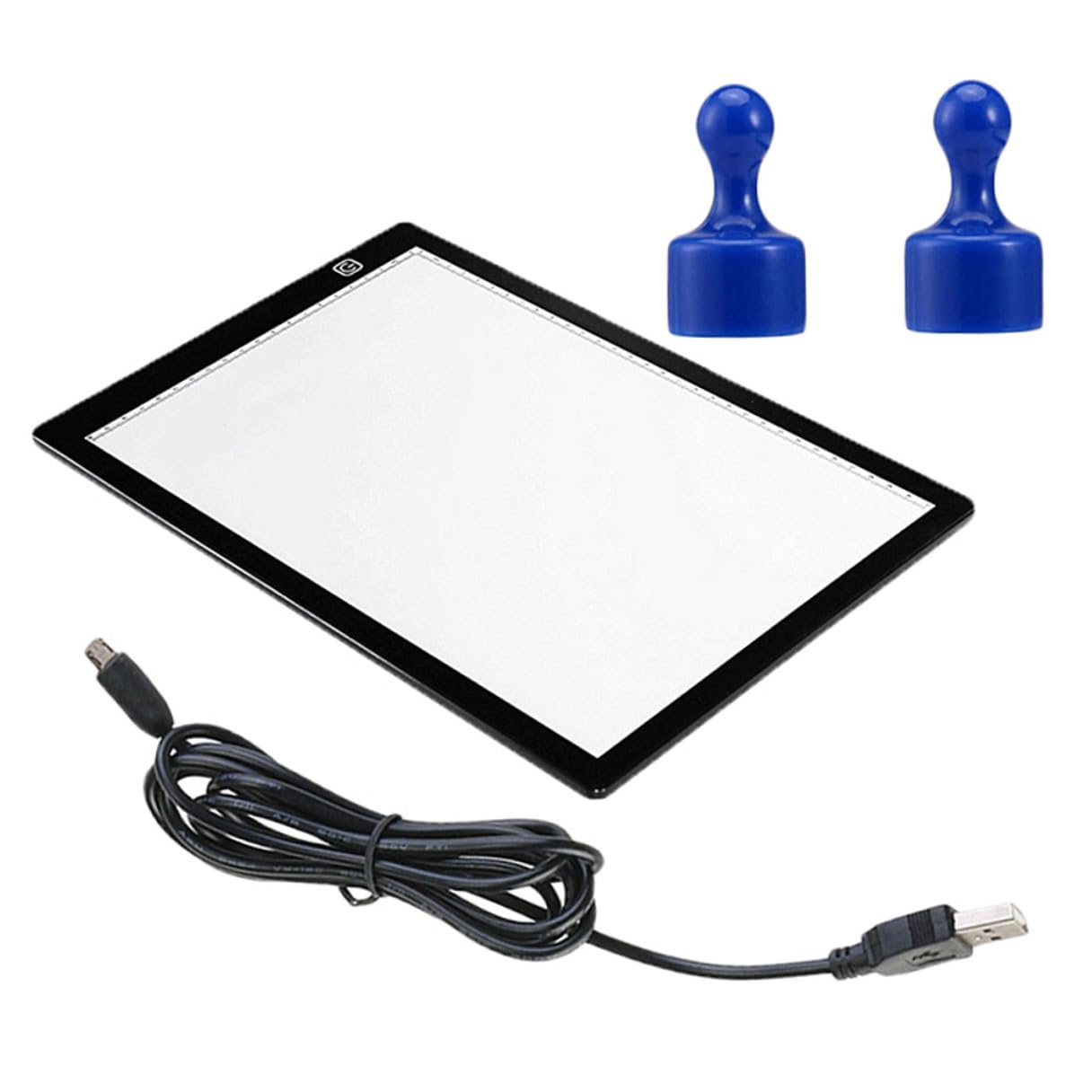 BESTonZON Boîte Lumineuse de Traçage A4 en Acrylique, Tableau à Dessin à LED Blanc, Câble USB et 2 Aimants, Règle Surface pour Animation 2D