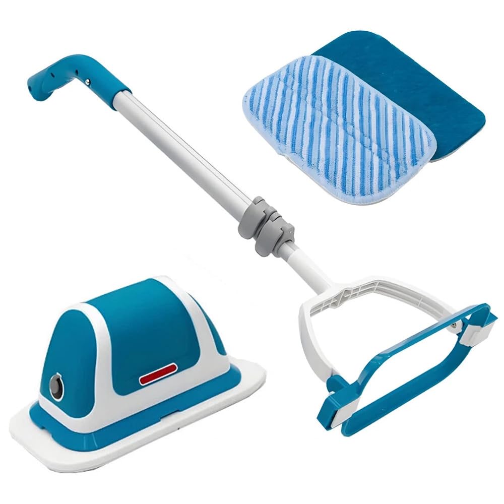 Gziztx Electric Window Cleaning Equipment Removable Window Cleaner with Telescopic Pole, 1,500 vibrations/minute, for Cleaning, Scrubbing, Polishing
