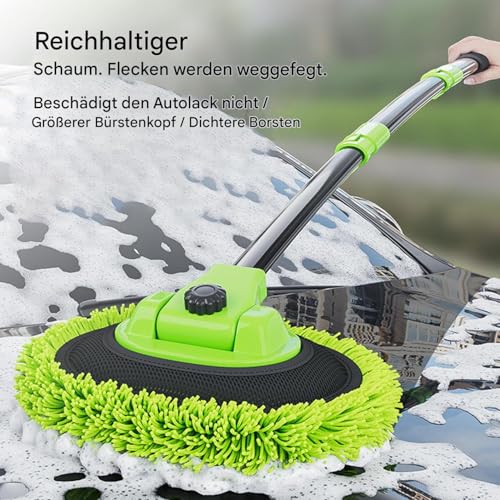 Brosses de lavage pour véhicules et brosse de lavage rotative