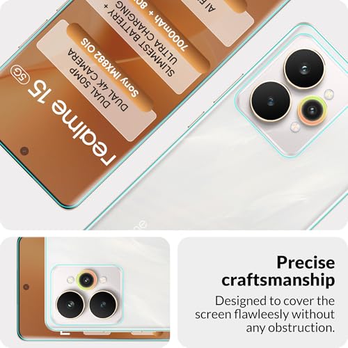 Image of FIRST MART Front & Back Tempered Glass for Realme 15 With Installation Kit | Edge to Edge Coverage | Militry-Grade Screen Guard & Back Nano Membrane | Clear