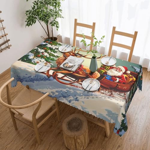 Nappe rectangulaire lavable pour protéger votre table des taches pendant les fêtes - 2