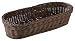 Produktbild APS Baguette Korb, oval "PROFI LINE" - Körbchen, Flechtkorb aus Polypropylen - Abmessungen: 40 x 16 cm/Höhe: 8 cm/Farbe: Dunkelbraun