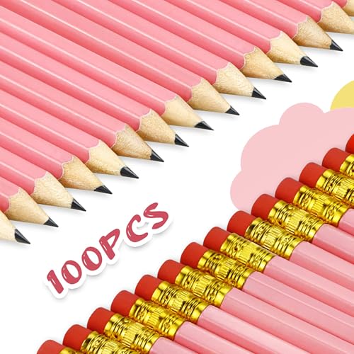 Bercoor 100 lápices de golf rosas de grafito preafilados miniatura 3