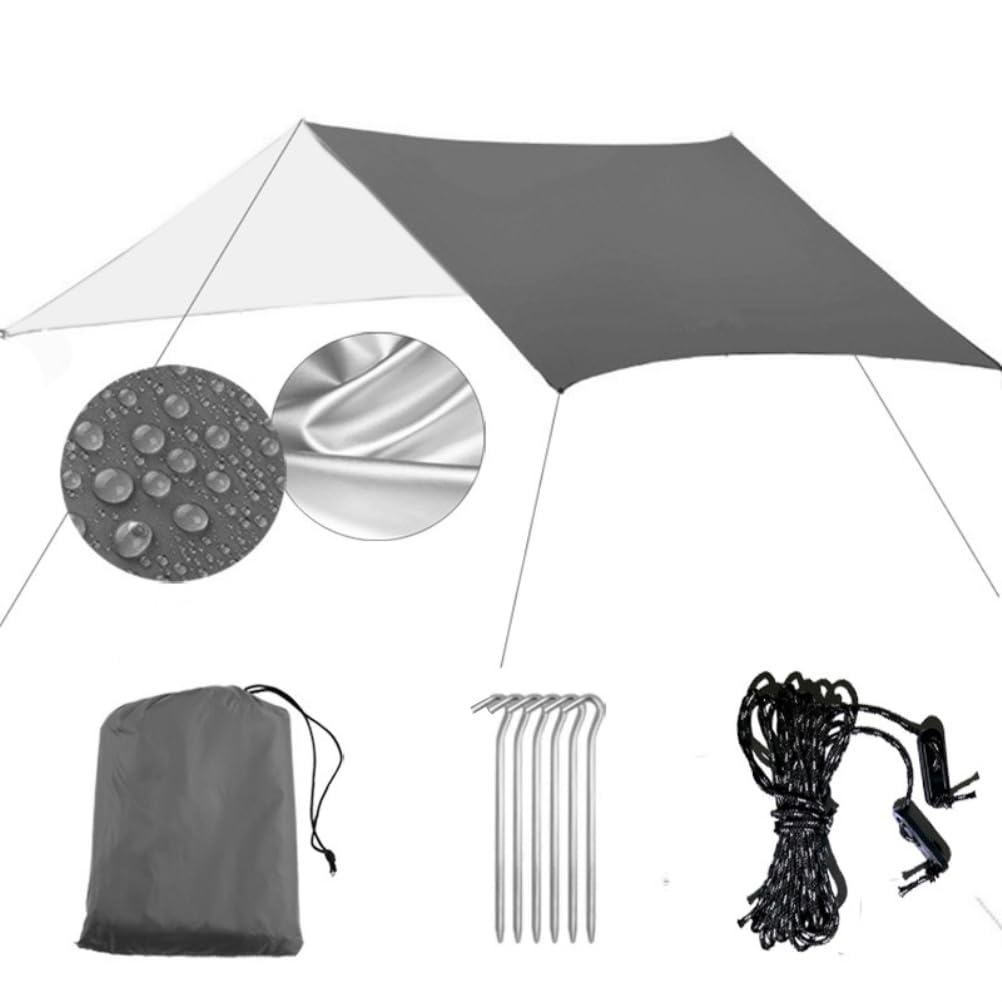 Hidyliu Telo per Tenda Multifunzionale Antipioggia per Amaca, Resistente Ai Raggi UV, per attività All'aperto, Piedi (#1)