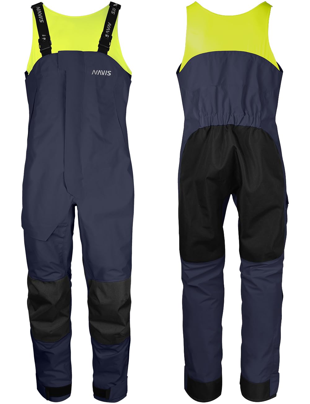 NAVIS MARINEMen's Sailing Bib Pants - Ocean PRO 3-Layer Shell, Waterproof, Breathable, Durable Combo Bib