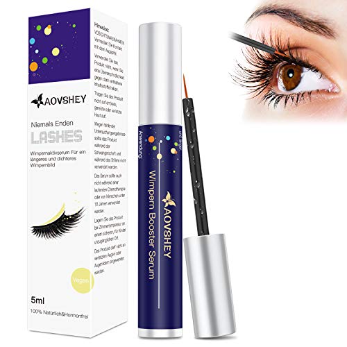Preisvergleich Produktbild AOVSHEY 5ml Wimpernserum Augenbrauenserum mit Hyaluronsäure für Starkes und Schnelles Wimpernwachstum und Augenbrauenwachstum Eyelash Growth Serum Mehr Länge Dichte