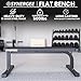 Synergee Flat Bench Workout Bench –Perfect for Pressing Exercises – Weight Bench for Dumbbell & Barbell Press Workouts – Great for Commercial, Garage and Home Gym