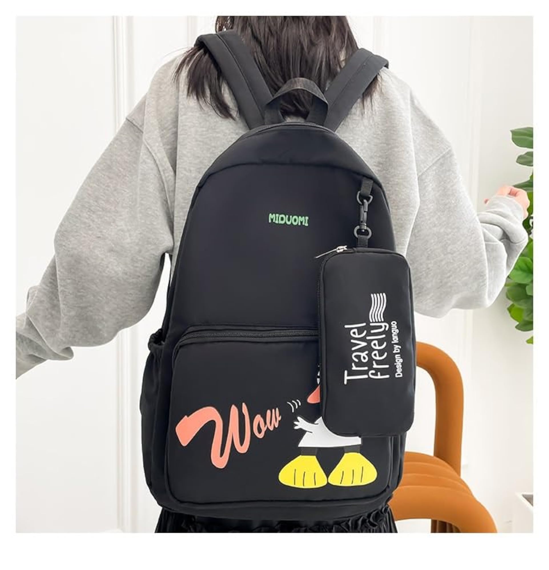 Ethnic Style Waterproof Nylon Backpack for Teen Girls