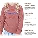 Patriotic All American Babe Kids' Raglan Sweatshirt - Retro Print - Stars and Stripes Gift - Mauve, M