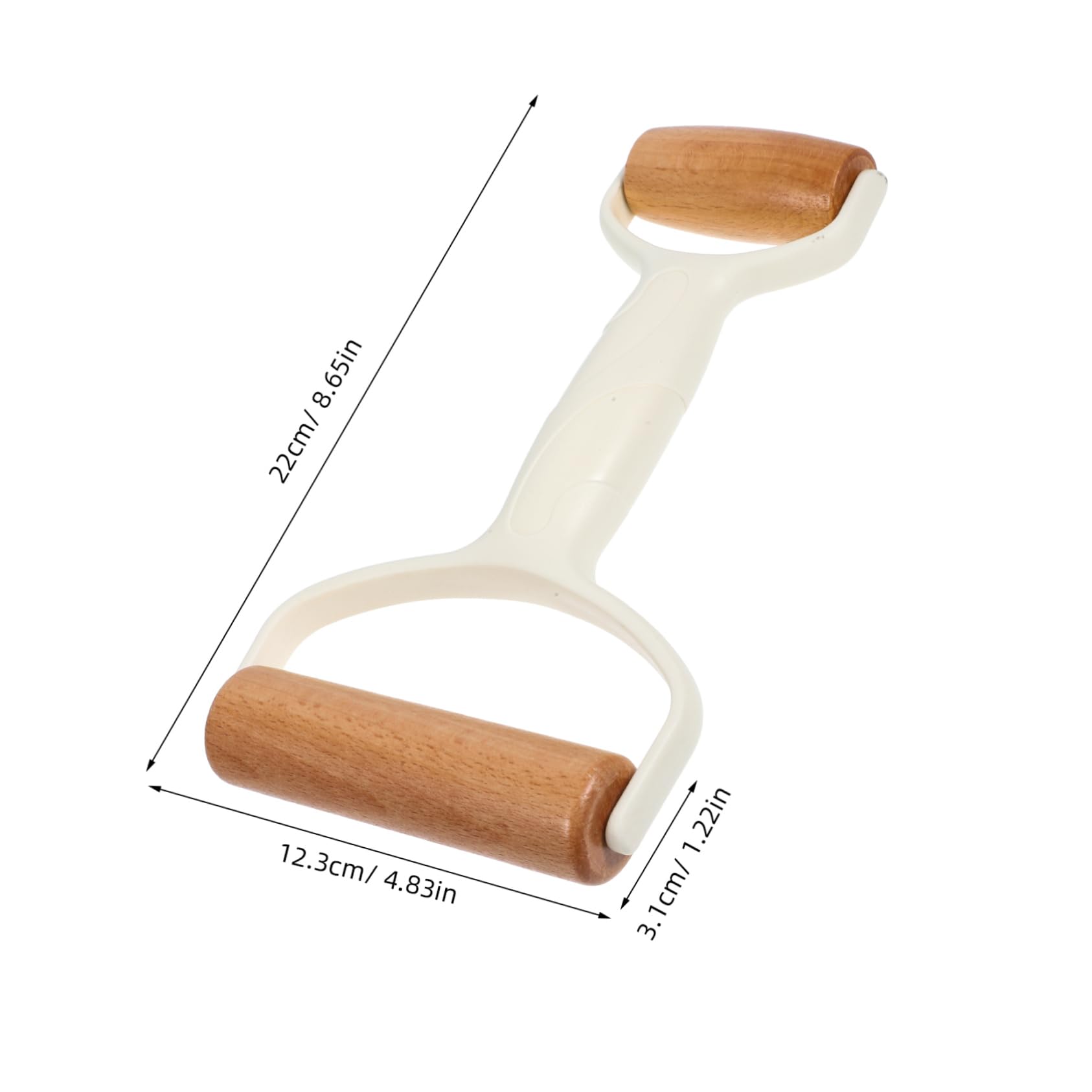 PRETYZOOM 4piezas Rodillo De Doble Cabezal Para Pastelería y Pizza Rodillo De Madera y De Limpiar Agarre Cómodo Herramienta De Cocina Esencial