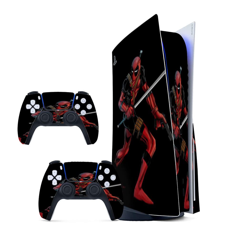 GADGETS WRAP Printed Vinyl Skin Sticker Decal for Sony PS5 PlayStation 5 Disc Edition Console & 2 Controller (Skin Only, Console & Controller not Included.) - Deadpool Lets Sword Multicolor (B0BW3RT8HV) Amazon Price History, Amazon Price Tracker