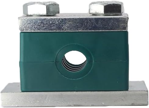 8MM Tubeclo Heavy Series Clamp, Polypropylene with Galv Plated Steel Hardware, Weld Mounting