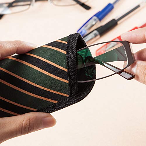 Image of TRIUMPH VISION 3 Pack Reading Glasses Pouch - Soft Eyeglasses Bag Portable Cloth Eyewear Case