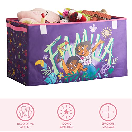Idea Nuova Disney Encanto Collapsible Children’s Toy Storage Trunk, Durable with Lid